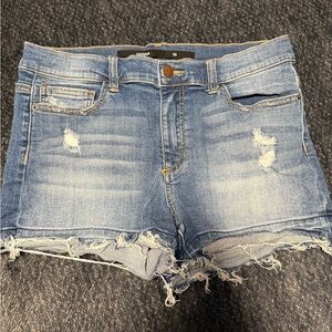 Harper Blue Distressed Jean Shorts